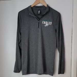 NFL Eagles Apparel Charcoal Pullover
